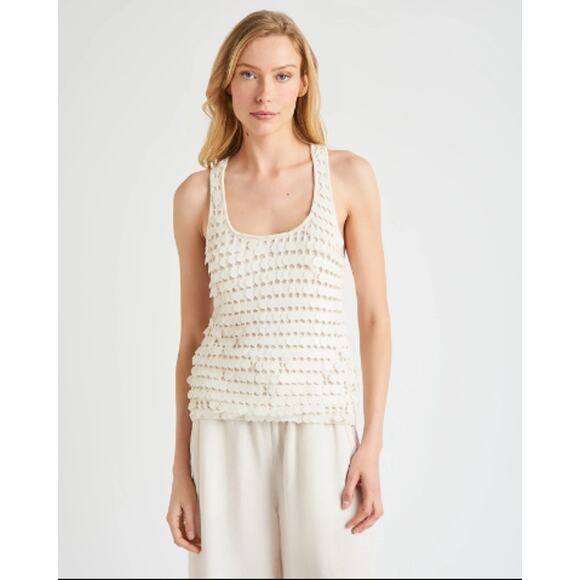 NWT Splendid Tank Esme Paillette Coastal Boho Lagenlook Festival Women's Size XS - Picture 2 of 8